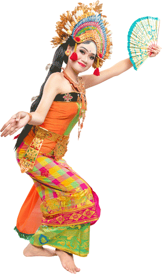 Балийская девушка танцует